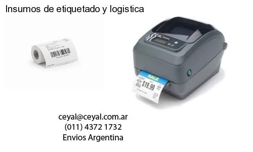 Insumos de etiquetado y logistica