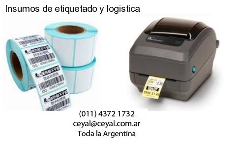 Insumos de etiquetado y logistica