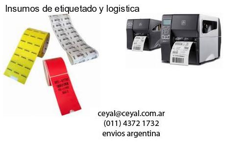 Insumos de etiquetado y logistica