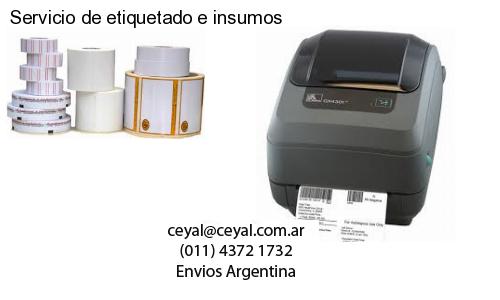 Servicio de etiquetado e insumos