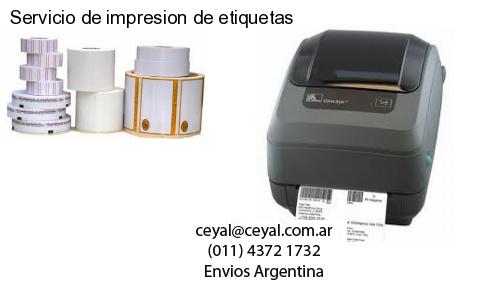 Servicio de impresion de etiquetas