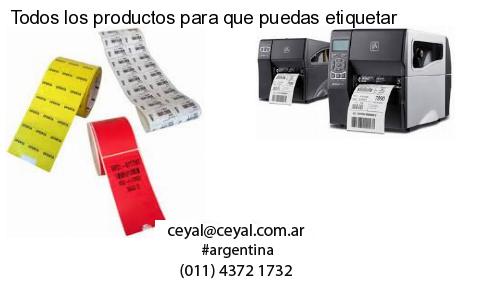 Todos los productos para que puedas etiquetar