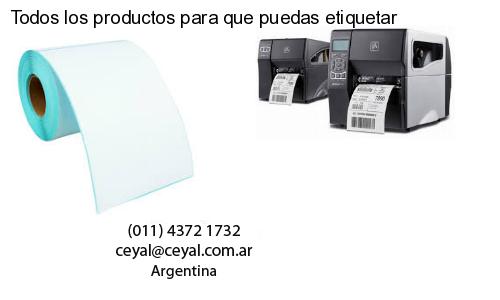 Todos los productos para que puedas etiquetar
