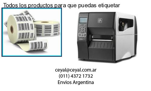 Todos los productos para que puedas etiquetar