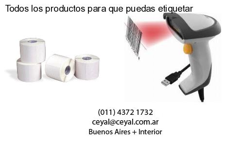Todos los productos para que puedas etiquetar