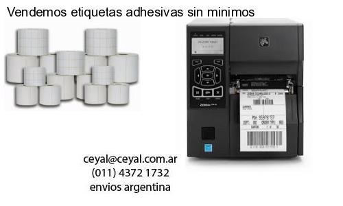 Vendemos etiquetas adhesivas sin minimos