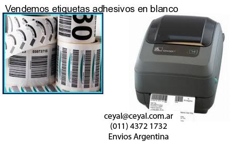 Vendemos etiquetas adhesivos en blanco