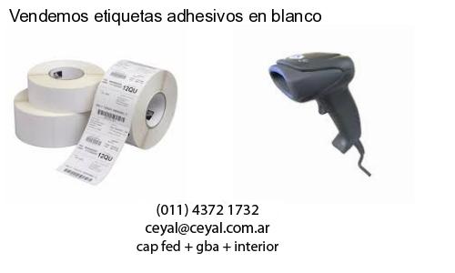 Vendemos etiquetas adhesivos en blanco