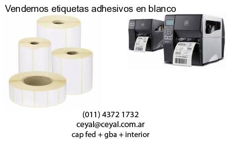 Vendemos etiquetas adhesivos en blanco