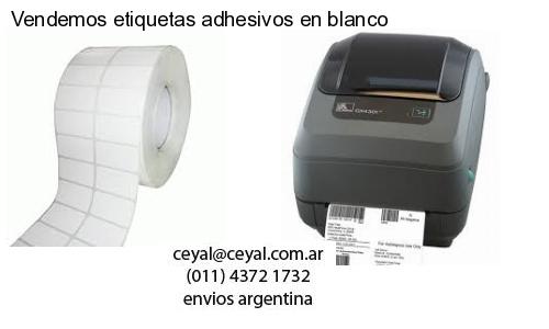 Vendemos etiquetas adhesivos en blanco