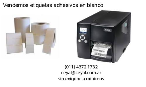Vendemos etiquetas adhesivos en blanco