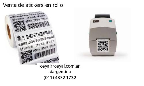 Venta de stickers en rollo