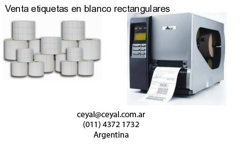 Venta etiquetas en blanco rectangulares