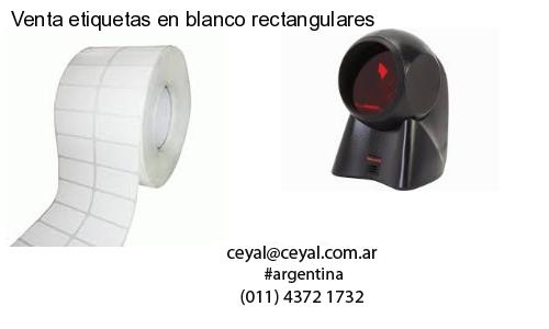 Venta etiquetas en blanco rectangulares