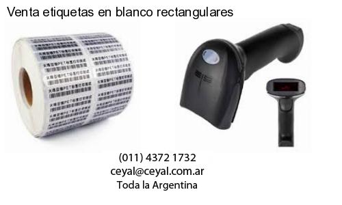 Venta etiquetas en blanco rectangulares