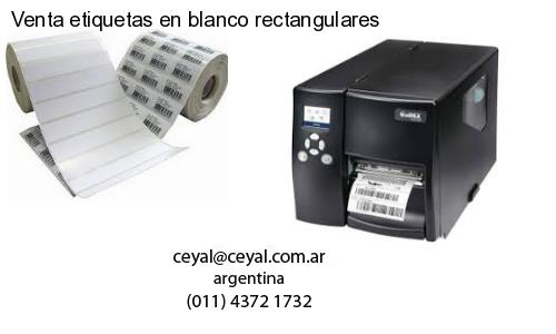 Venta etiquetas en blanco rectangulares