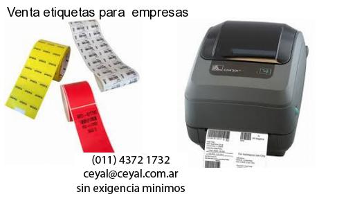 Venta etiquetas para  empresas