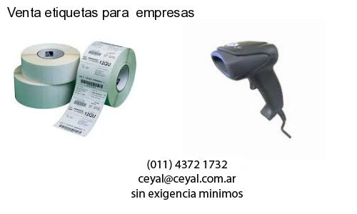 Venta etiquetas para  empresas
