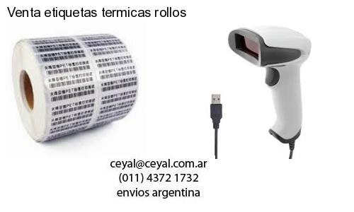 Venta etiquetas termicas rollos