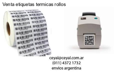 Venta etiquetas termicas rollos