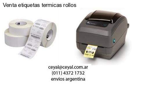 Venta etiquetas termicas rollos
