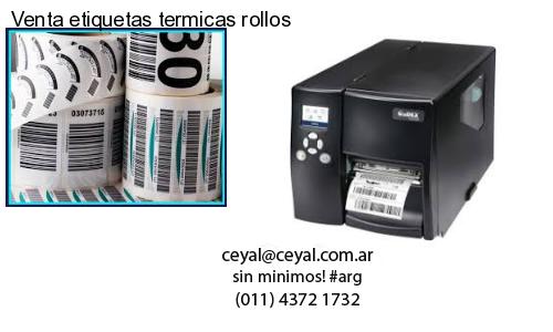 Venta etiquetas termicas rollos