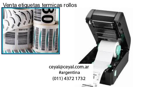 Venta etiquetas termicas rollos