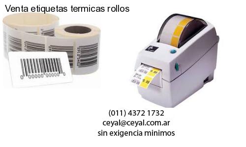 Venta etiquetas termicas rollos