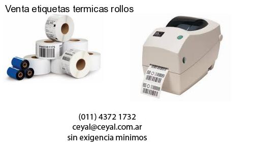 Venta etiquetas termicas rollos