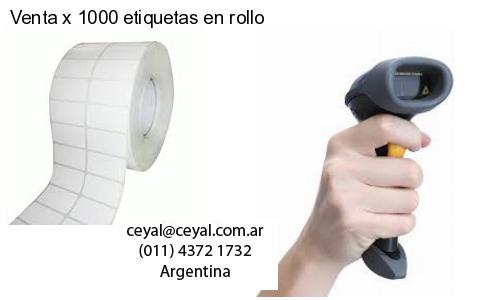 Venta x 1000 etiquetas en rollo