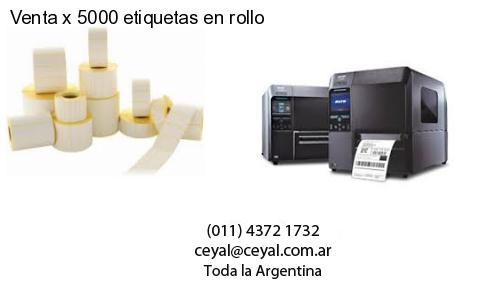 Venta x 5000 etiquetas en rollo