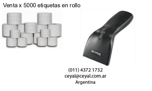 Venta x 5000 etiquetas en rollo