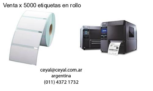 Venta x 5000 etiquetas en rollo