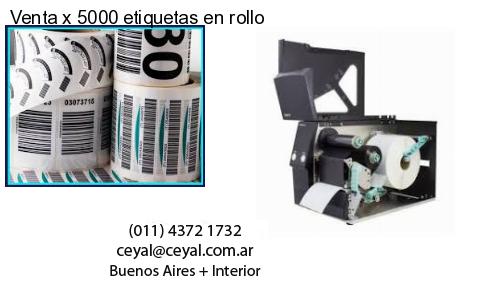 Venta x 5000 etiquetas en rollo