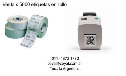 Venta x 5000 etiquetas en rollo