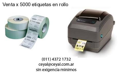 Venta x 5000 etiquetas en rollo