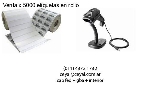 Venta x 5000 etiquetas en rollo