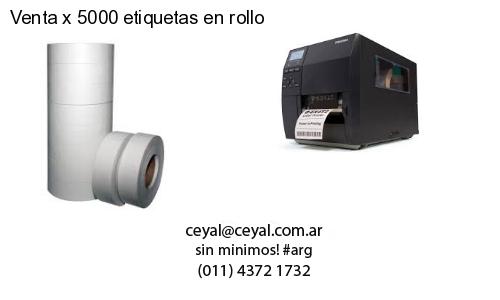 Venta x 5000 etiquetas en rollo