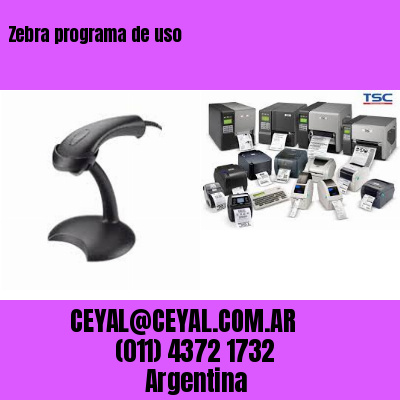 Zebra programa de uso
