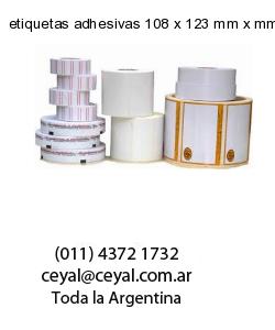 etiquetas adhesivas 108 x 123 mm x mm