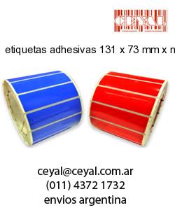 etiquetas adhesivas 131 x 73 mm x mm