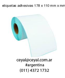 etiquetas adhesivas 178 x 110 mm x mm