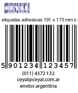 etiquetas adhesivas 191 x 173 mm x mm