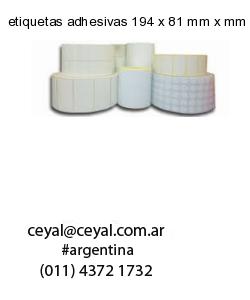 etiquetas adhesivas 194 x 81 mm x mm