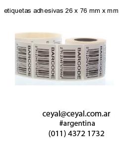 etiquetas adhesivas 26 x 76 mm x mm