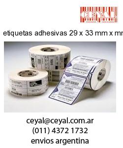 etiquetas adhesivas 29 x 33 mm x mm