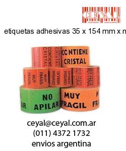 etiquetas adhesivas 35 x 154 mm x mm