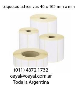 etiquetas adhesivas 40 x 163 mm x mm