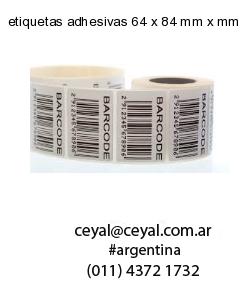 etiquetas adhesivas 64 x 84 mm x mm