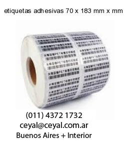 etiquetas adhesivas 70 x 183 mm x mm